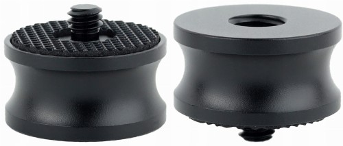 Adapter tuleja redukcja 1/4" na 3/8" statywowa aluminiowa z gumą 20 mm