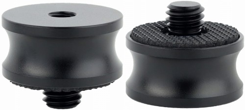 Adapter tuleja redukcja 1/4" na 3/8" statywowa aluminiowa z gumą 22 mm