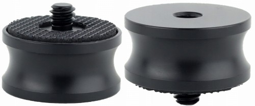 Adapter tuleja redukcja 1/4" na 1/4" statywowa aluminiowa z gumą 20 mm