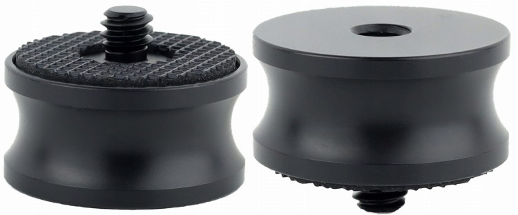Adapter tuleja redukcja 1/4" na 1/4" statywowa aluminiowa z gumą 20 mm