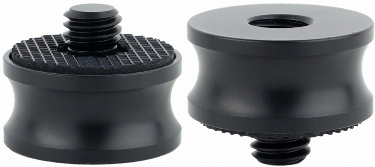 Adapter tuleja redukcja 3/8" na 3/8" statywowa aluminiowa z gumą 22 mm