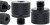 Adapter tuleja redukcja M8 na 1/4" statywowa aluminiowa czarna 20 mm