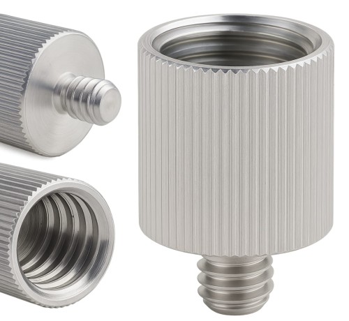 Adapter tuleja redukcja statywowa 1/4" męski na 5/8" żeński aluminium 26 mm