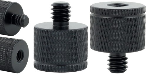 Adapter tuleja redukcja 1/4" na M6 statywowa czarna do statywu 20mm