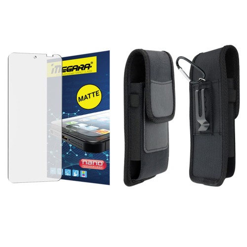 Szkło hybrydowe do Hammer Ranger - 6" MATOWE + ETUI Futerał na pasek kabura