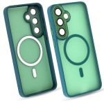 Etui do Galaxy S25 PLUS zielony mat MagSafe case plecki pokrowiec ochrona