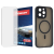 Szkło hybrydowe do iPhone 16 Pro Max + MagSafe ETUI czarne TPU