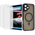 Folia do iPhone 16 PLUS ochronna MATOWA + MagSafe ETUI czarne TPU