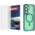 Szkło hybrydowe do Samsung Galaxy S25 Plus + MagSafe ETUI zielone TPU