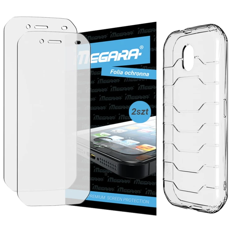 Folia do CAT S42 / S42 H+ - 5.5" ochronna + ETUI silikonowe TPU