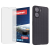 Szkło hybrydowe do XIAOMI REDMI 13C - 6.74" + ETUI silikonowe czarne TPU