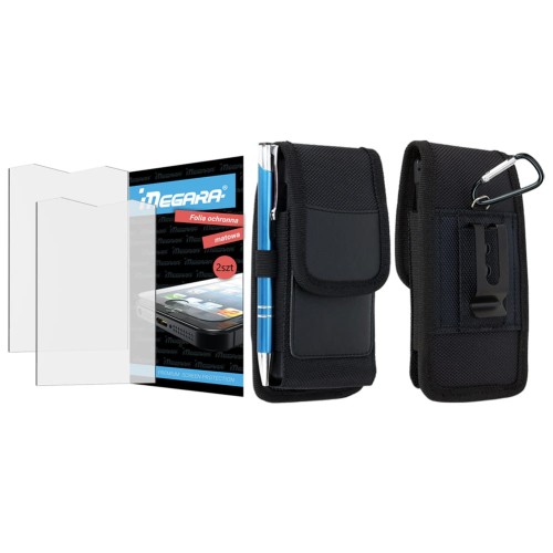 Folia ochronna do HAMMER HORIZON LTE MATOWA + ETUI Futerał na pasek kabura