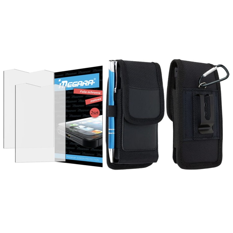 Folia ochronna do HAMMER HORIZON LTE MATOWA + ETUI Futerał na pasek kabura