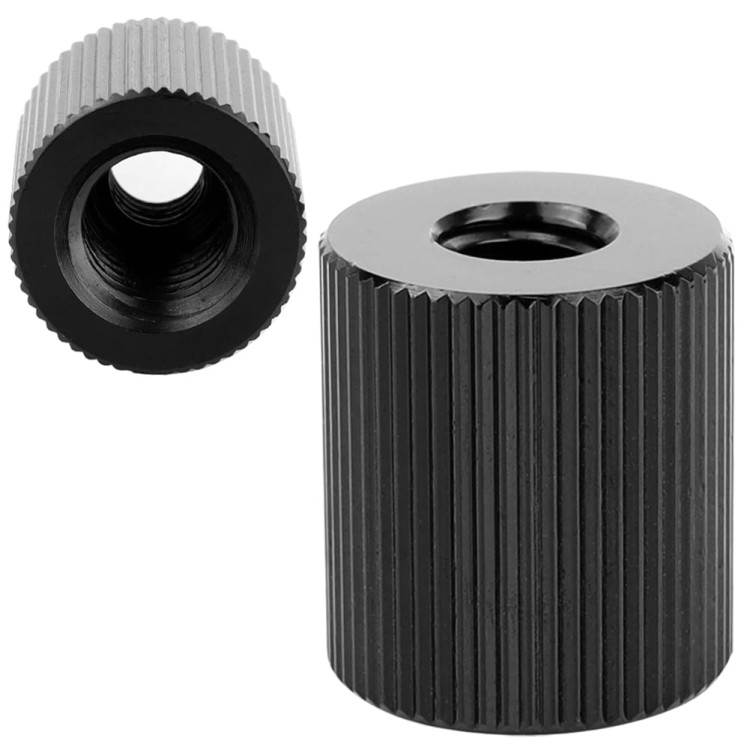 Adapter 1/4" żeński na 3/8" żeński przejściówka aluminiowa do kamer statywu