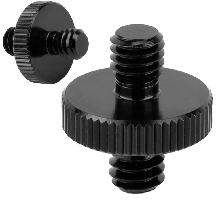 Adapter 1/4" męski na M6 męski przejściówka aluminiowa do kamer statywów