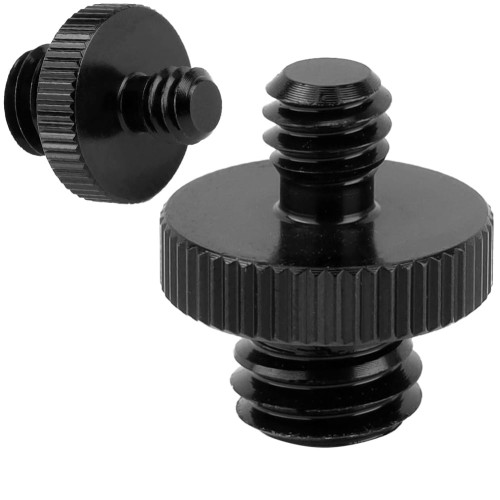 Adapter 1/4" męski na 3/8" męski przejściówka aluminiowa do kamer statywów