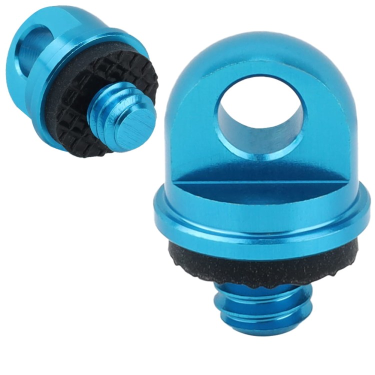 Śruba statywowa 1/4" z uszczelką uchem do paska smyczy linki aluminiowa