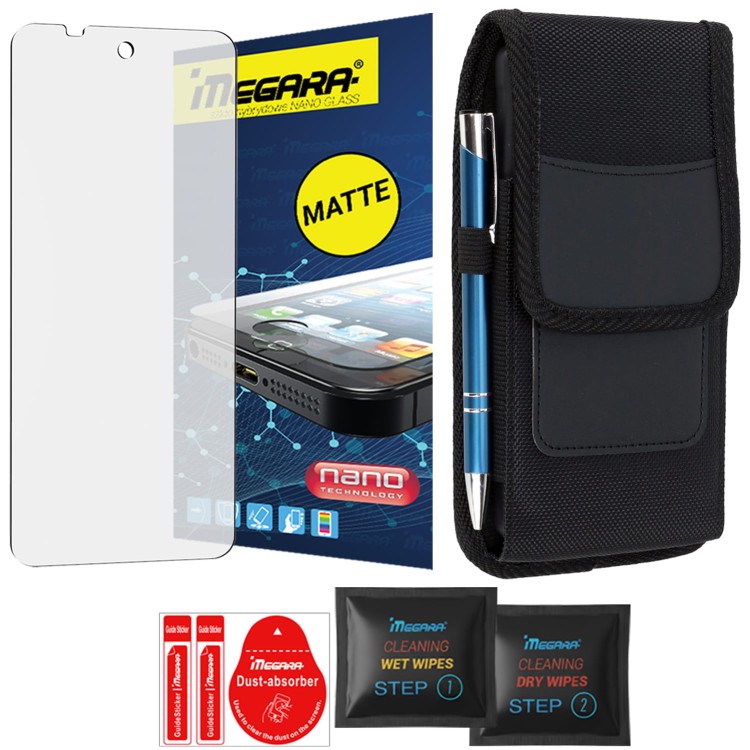 Szkło hybrydowe do RugOne XEVER 7 SERIES PRO MATOWE + Etui futerał klips