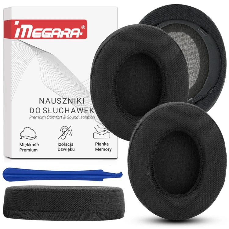 nauszniki gabki pady do philips shp9500 shp9600 l r czarne megara 5