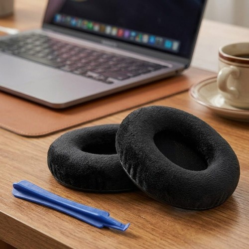 nauszniki gabki pady do audio technica ath m50x m4ox m30x msr7 welur czarne megara 2