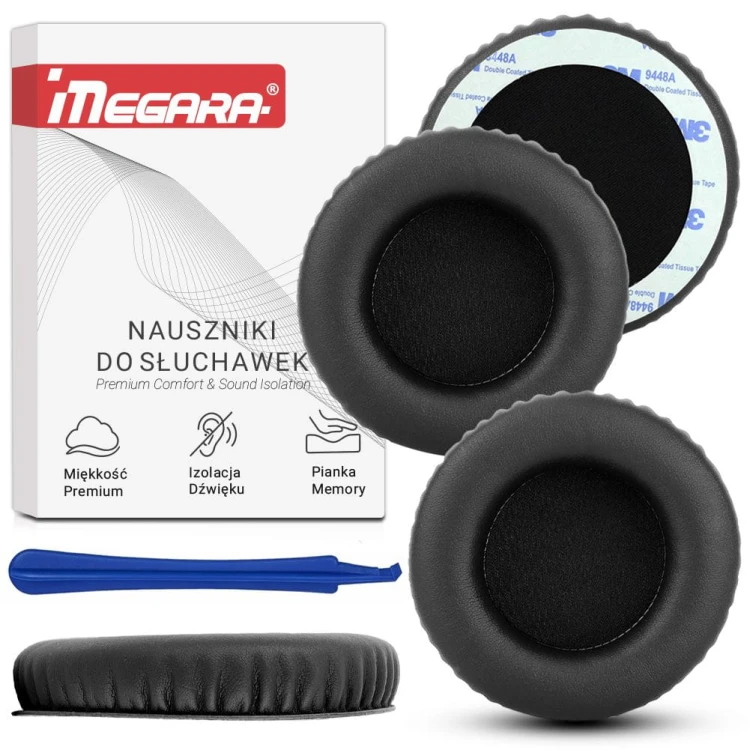 nauszniki gabki pady do steelseries siberia v1 v2 v3 l r czarne megara 5