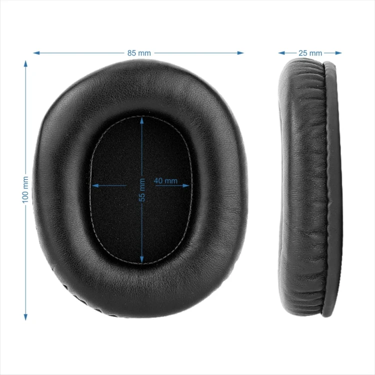 nauszniki gabki pady do audio technica m20x m30x m40 m50x pro5 czarne megara 3