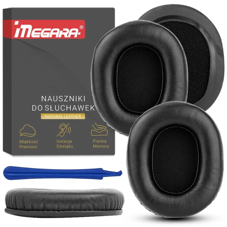 nauszniki gabki pady do audio technica m20x m30x m40 m50x pro5 czarne megara 5