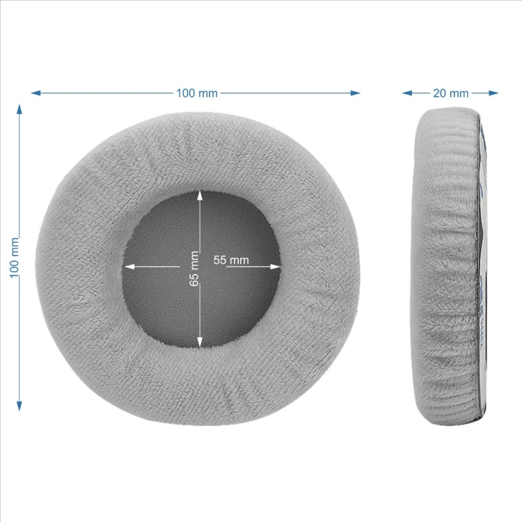 nauszniki gabki pady do steelseries siberia v1 v2 v3 l r welur szare megara 3