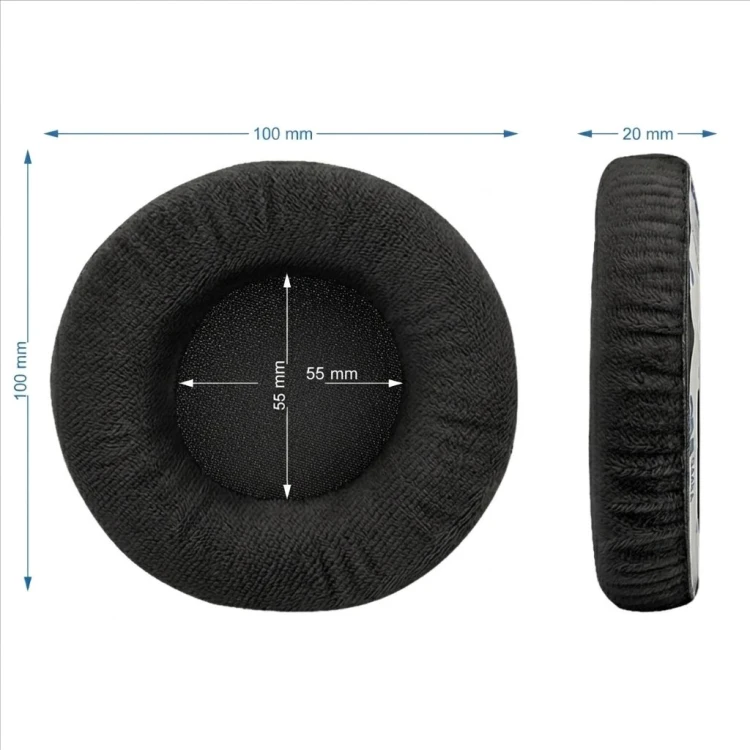 nauszniki gabki pady do steelseries siberia v1 v2 v3 welur czarne megara 3