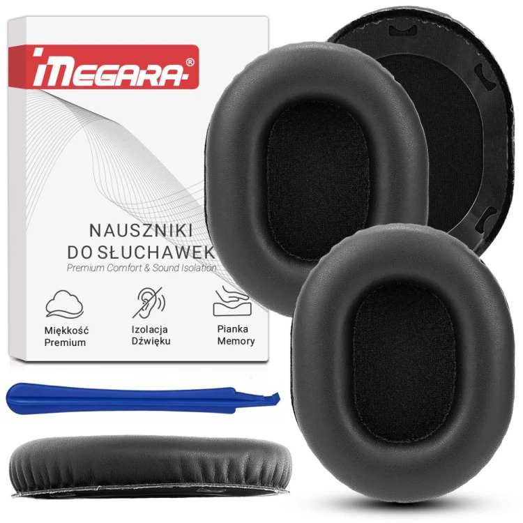 nauszniki gabki pady do audio technica ath m70x l r czarne megara 5