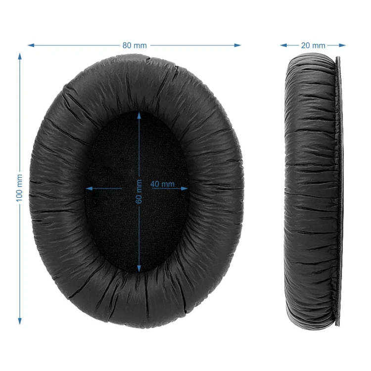 nauszniki gabki pady do sennheiser hd201s hd206 hd180 l r czarne megara 3