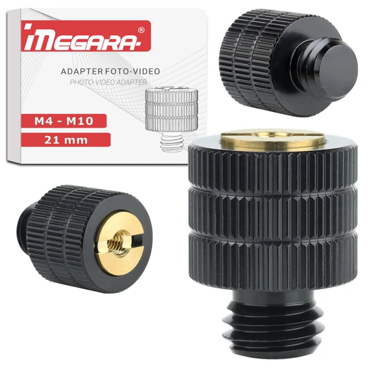 Czarna tuleja adapter do mikrofonów i uchwytów smartfonów