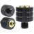 Adapter M6 na M8 Megara, widok z przodu na czarny statywowy adapter