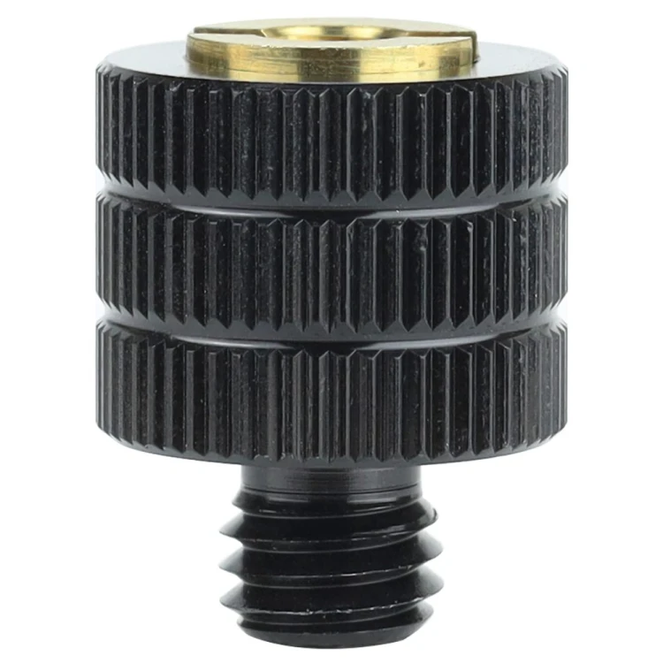 Aluminiowy adapter czarny M5-M8 - kompatybilność z lampami LED i statywami