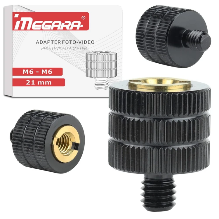 Adapter Megara - kompatybilność z akcesoriami o gwincie M6