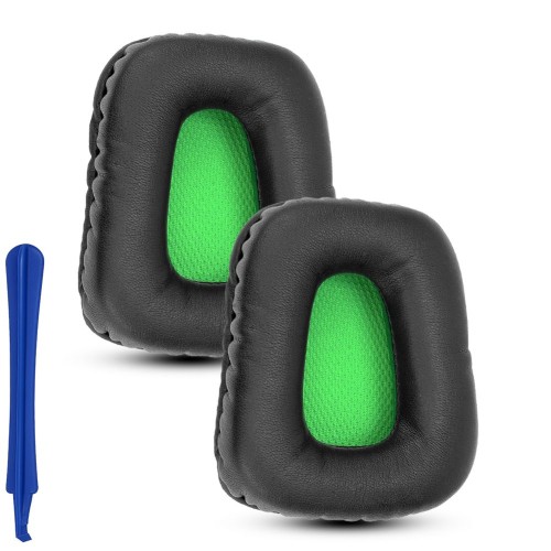 Nauszniki gąbki pady do Razer Electra V2 widok z przodu w czarnym kolorze