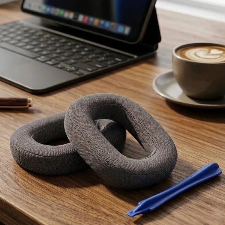 Tkaninowe pady słuchawkowe Megara z pianką Memory Foam