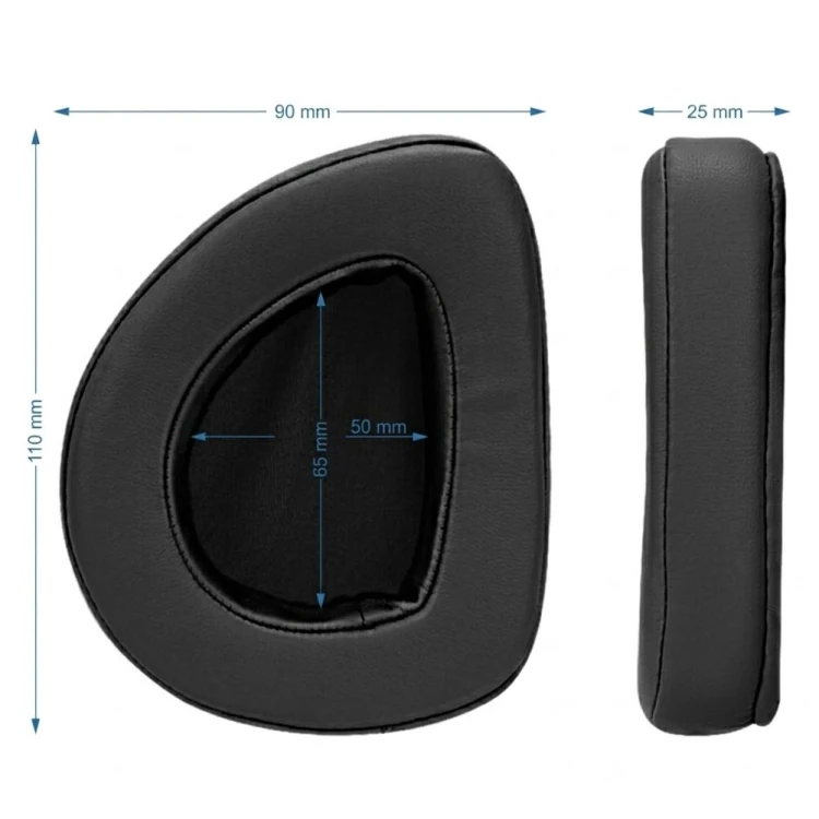 Kompatybilne nauszniki do Asus ROG Delta z pianką Memory Foam