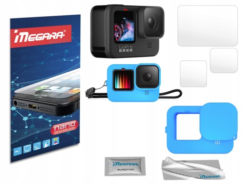 Szkło hybrydowe Megara do GoPro 9 - widok z przodu, produkt główny