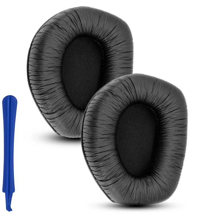Nauszniki Gąbki do Sennheiser RS165 RS175 RS185 RS195 czarne widok z przodu