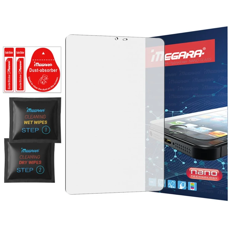 Szkło hybrydowe Megara - widok z przodu na Samsung Galaxy Tab A11