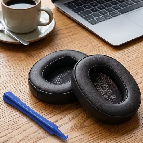 Pady do słuchawek z pianki Memory Foam, czarna skóra syntetyczna