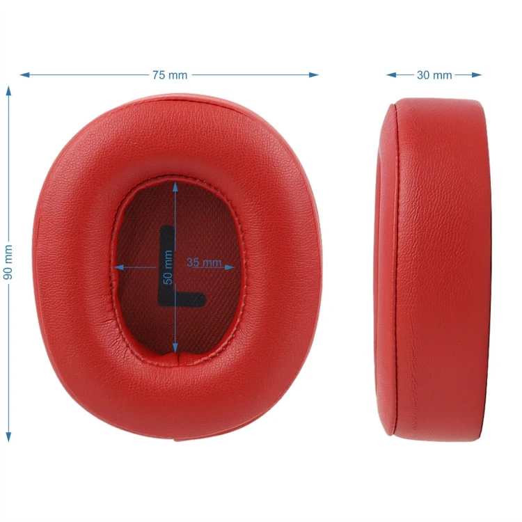 Pady do JBL T750BTNC z pianką Memory Foam - szczegółowe wykończenie, owalny kształt
