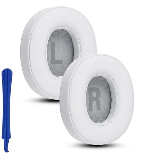 Nauszniki Gąbki do JBL T700BT T710 720 - widok z przodu, białe, owalne, Megara