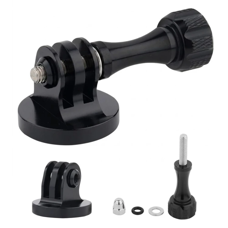 Adapter statywowy 1/4 cala z przodu, pasuje do GoPro, DJI i SJCAM, czarny kolor
