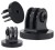 Czarny adapter do kamer sportowych, kompatybilny z systemem GoPro