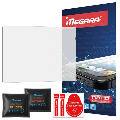 Widok z przodu szkła hybrydowego Megara do Lowrance HDS PRO 10 cali, ochrona ekranu