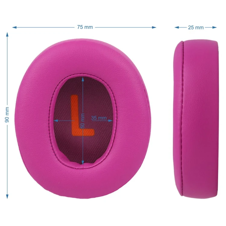 Nauszniki z pianki Memory Foam do JBL Junior - detal wykończenia