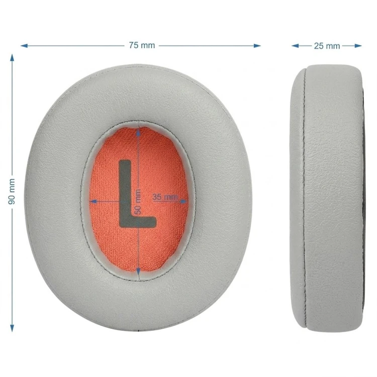 Nauszniki z pianką memory foam do JBL Junior JR460NC, detal wykończenia