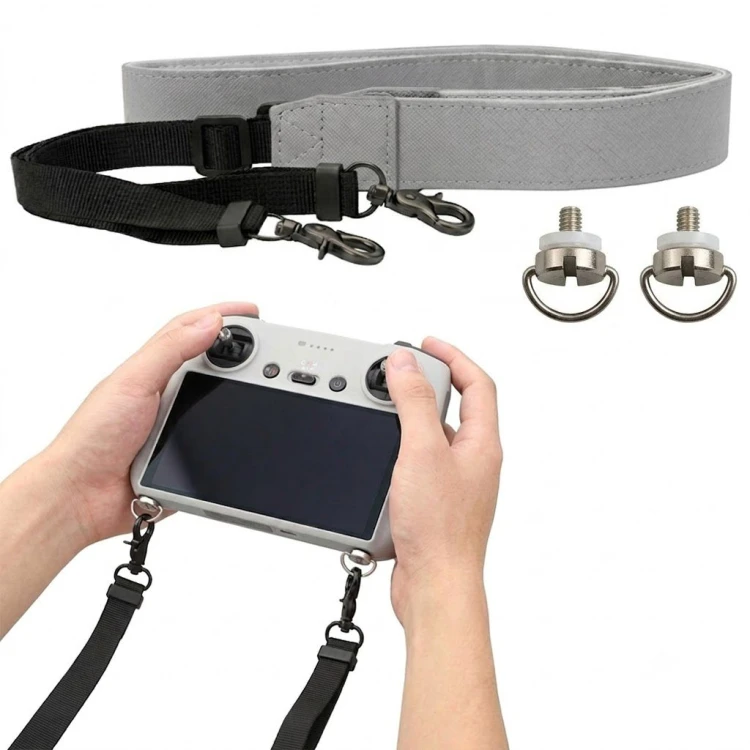 Smycz na szyję do kontrolera DJI RC - widok z przodu, elegancka i funkcjonalna